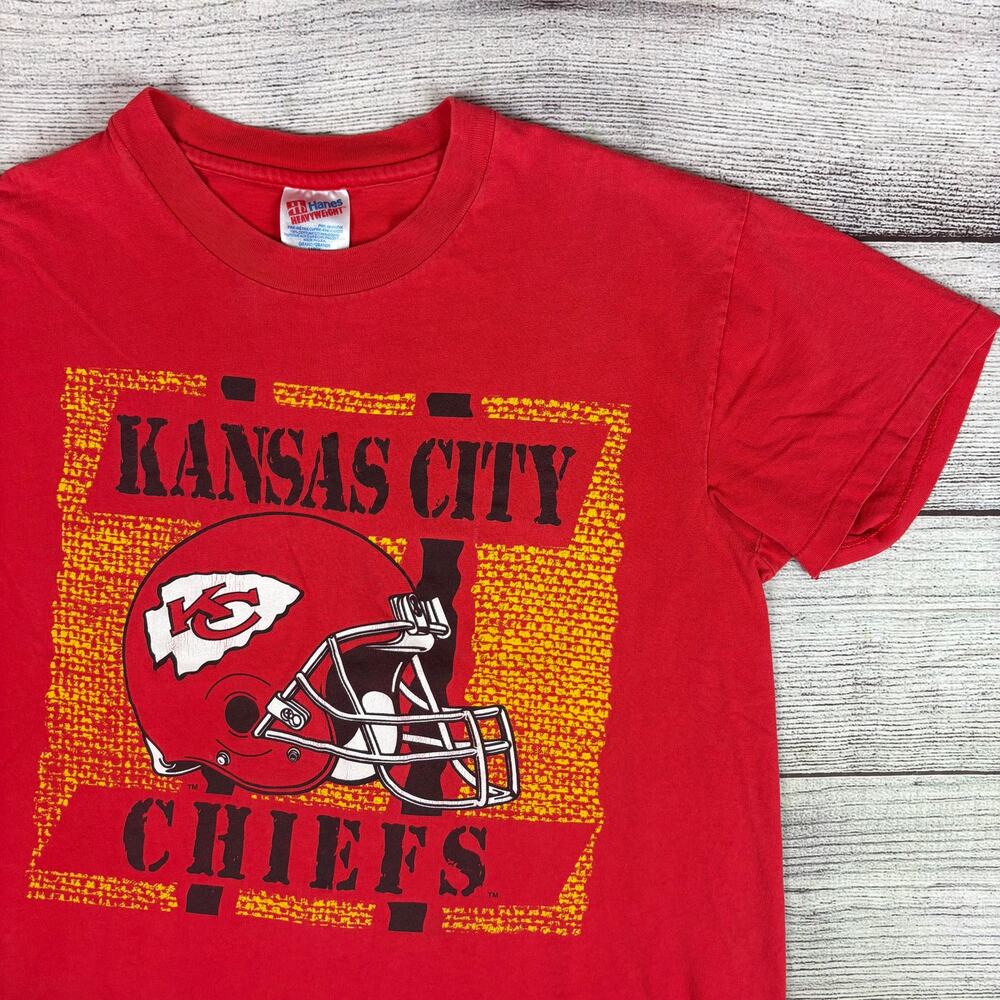 Vintage 1990s Kansas City Chiefs NFL Football Single Stitch T-shirt